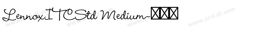 LennoxITCStd Medium字体转换